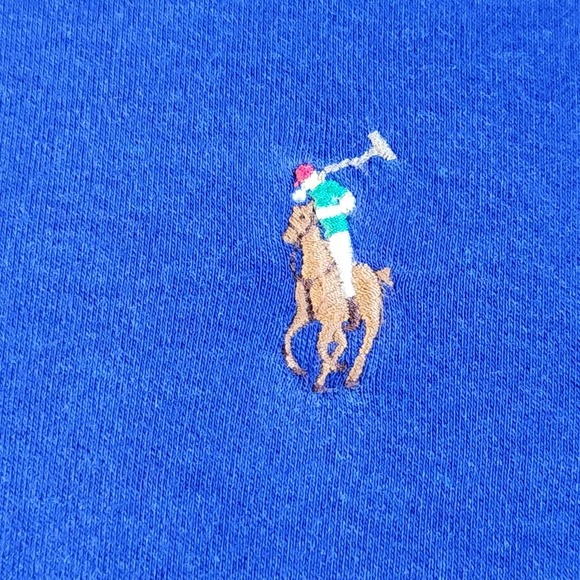 RALPH LAUREN Polo Shirt Mens 3XB Blue Big & Tall Short Sleeve Flesh Pony Logo - Picture 4 of 8